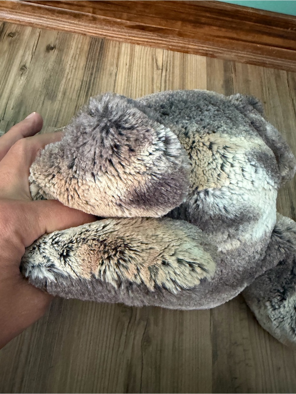 Jellycat Bashful Brown Bunny Plush Stuffed Animal Embroidered “Evan” - Picture 6 of 9
